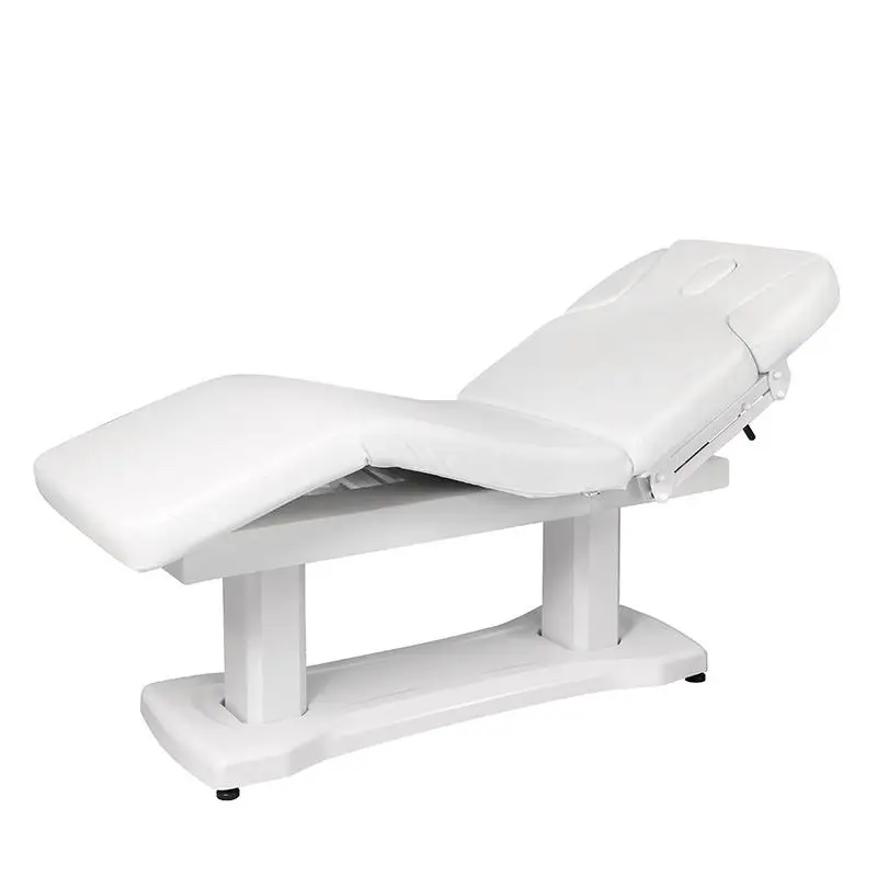 Minimalist Style Spa Electric Massage Table Bed Height Adjustable Cosmetic Curved  with Memory Function for Salon