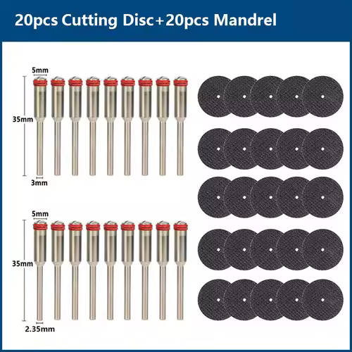 CMCP 32mm Abrasive Cutting Disc With Mandrels Grinding Wheels For Dremel Accesories Metal Cutting Rotary Tool Saw Blade - Image 15