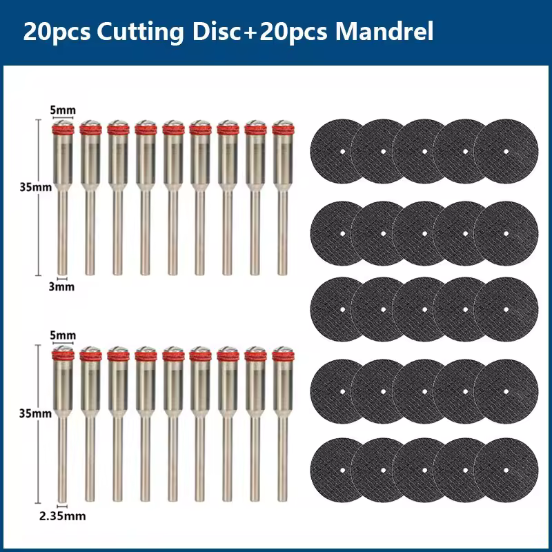CMCP 32mm Abrasive Cutting Disc With Mandrels Grinding Wheels For Dremel Accesories Metal Cutting Rotary Tool Saw Blade - Image 15