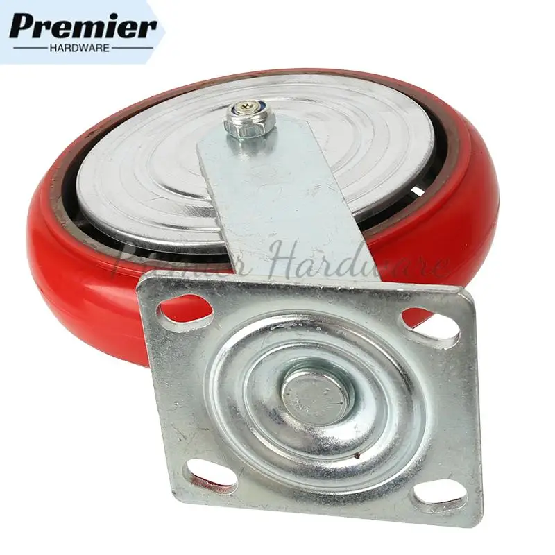 Roda universal de núcleo de ferro de 8 polegadas de nível industrial com suporte antiferrugem espesso perfeito para uso móvel de equipamentos pesados