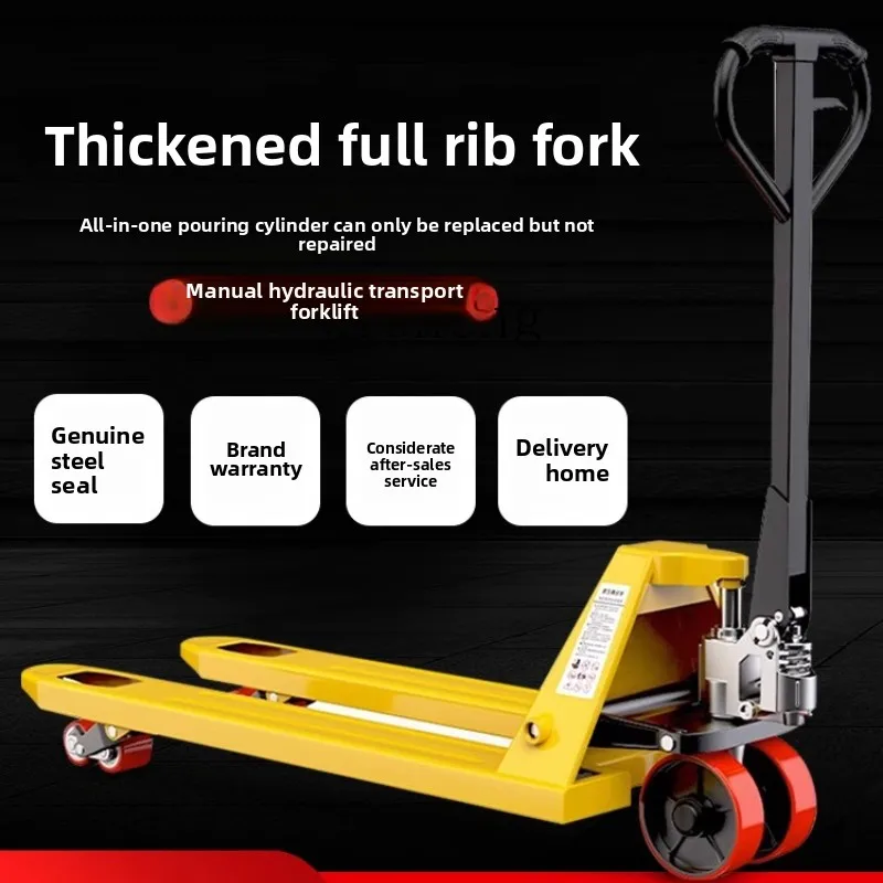 

H20- forklift manual hydraulic truck warehouse hand pull trailer hand push loading and unloading truck