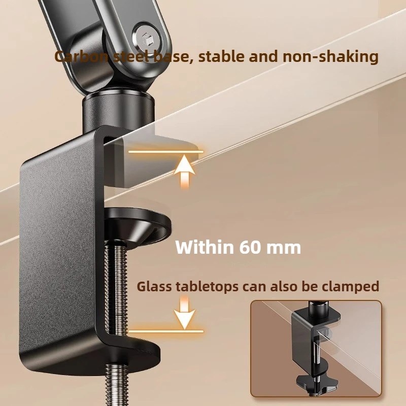 Book Stand, Adjustable Rotating Desktop Holder, Ergonomic Folding Tablet Riser, Articulating Arm Reading Shelf