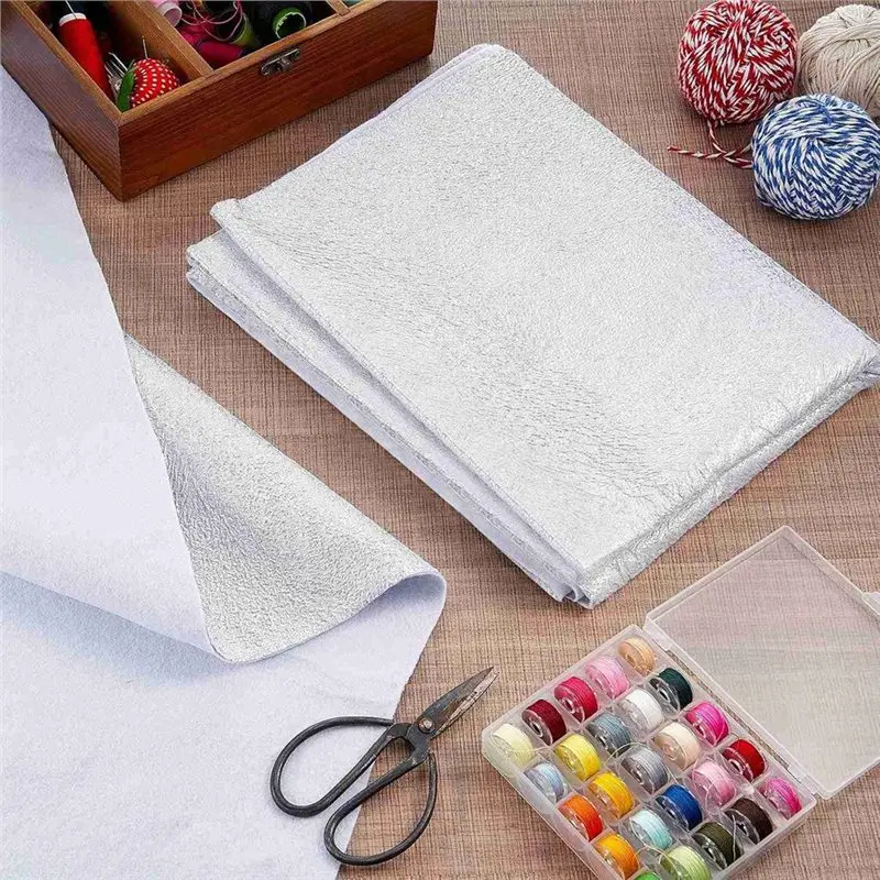 AB34-4Pcs Heat Proof Quilted Cotton Batting Fabric 45