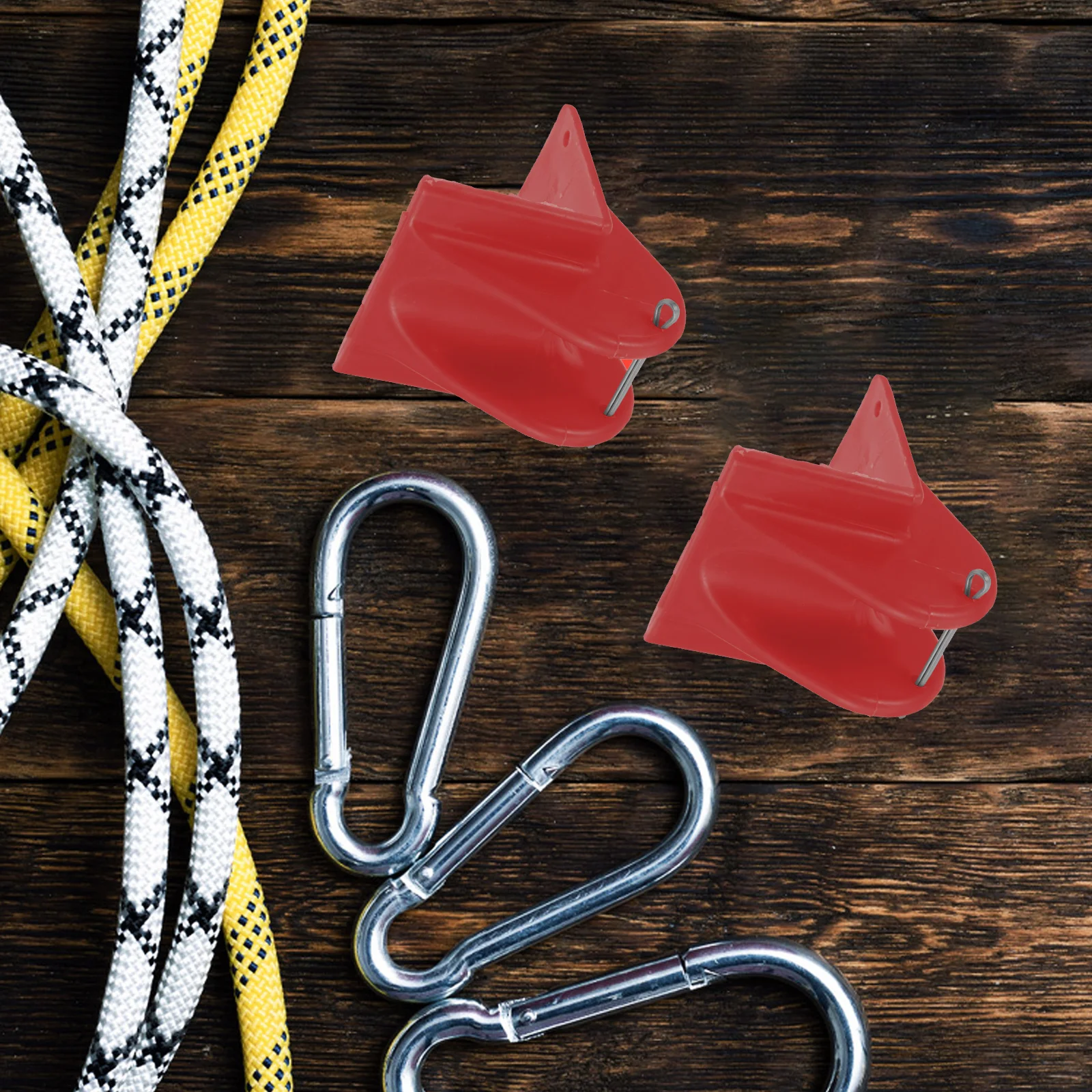 2Pcs Outdoor Rope Protector Strong Abrasion Resistant Safety Rope Edge Guard for Climbing Mountaineering Emergency Escape