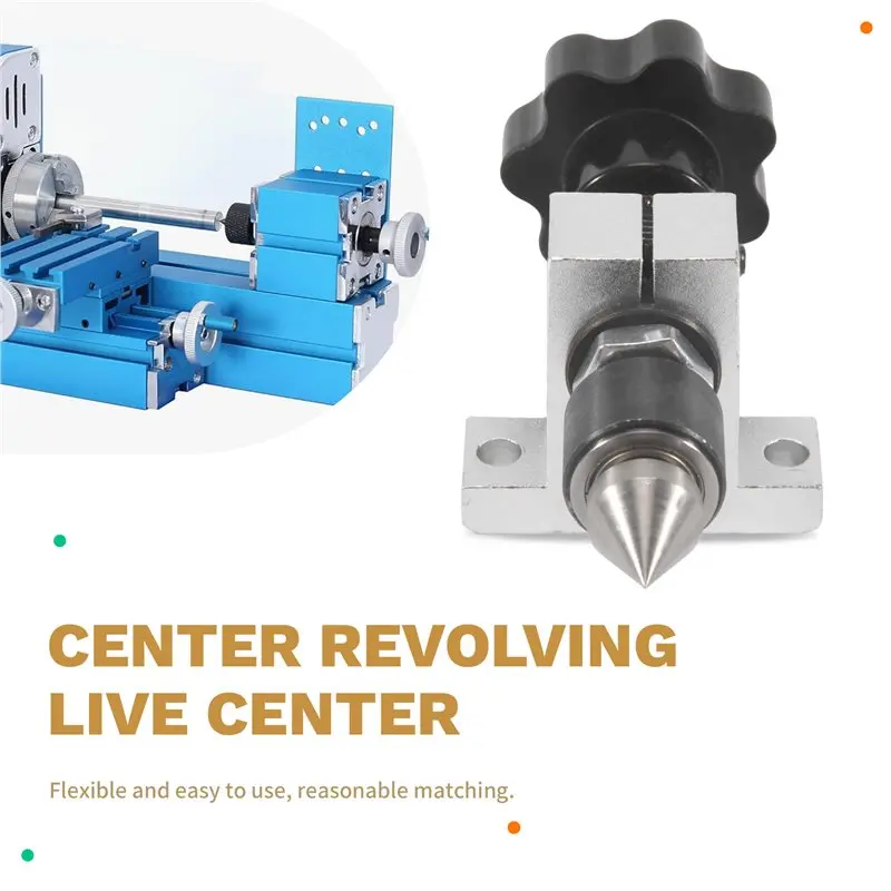 Mar.Center Revolving Live Center Head For Mini Lathe Beads Machine Woodwork Accessories For Mini Lathe Machine