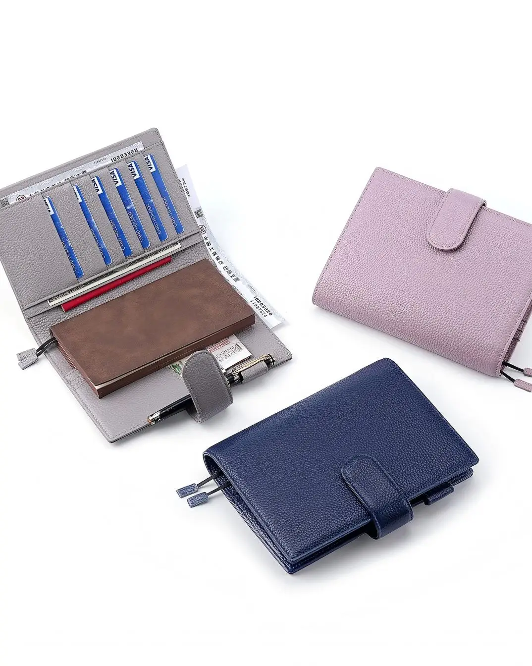 

Genuine Leather Cover for B6 Notebooks-for holidays, business, travel Planners,with Pen Loop, Card Slots and Back Pocket