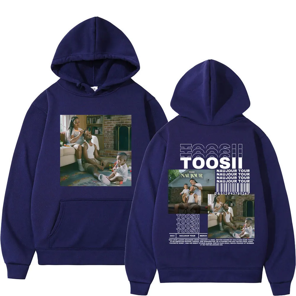 อัลบั้มเพลง rapper toosii เสื้อกันหนาวมีฮู้ดเสื้อฮู้ดชายหญิงฮาราจูกุทรงหลวมลำลองแฟชั่น