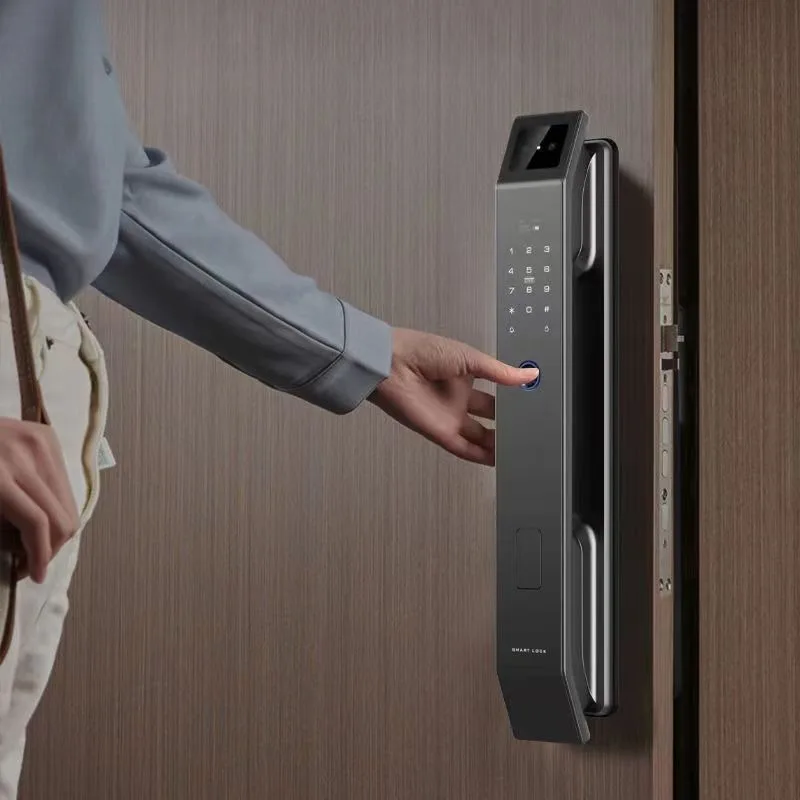 Automatic 3D face recognition fingerprint password lock home electronic smart door lock anti-theft gate lock