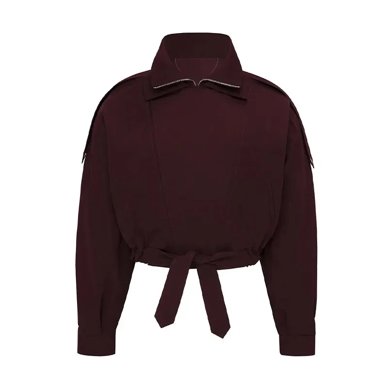 

Новая осенняя женская одежда, свободная куртка с воротником-стойкой