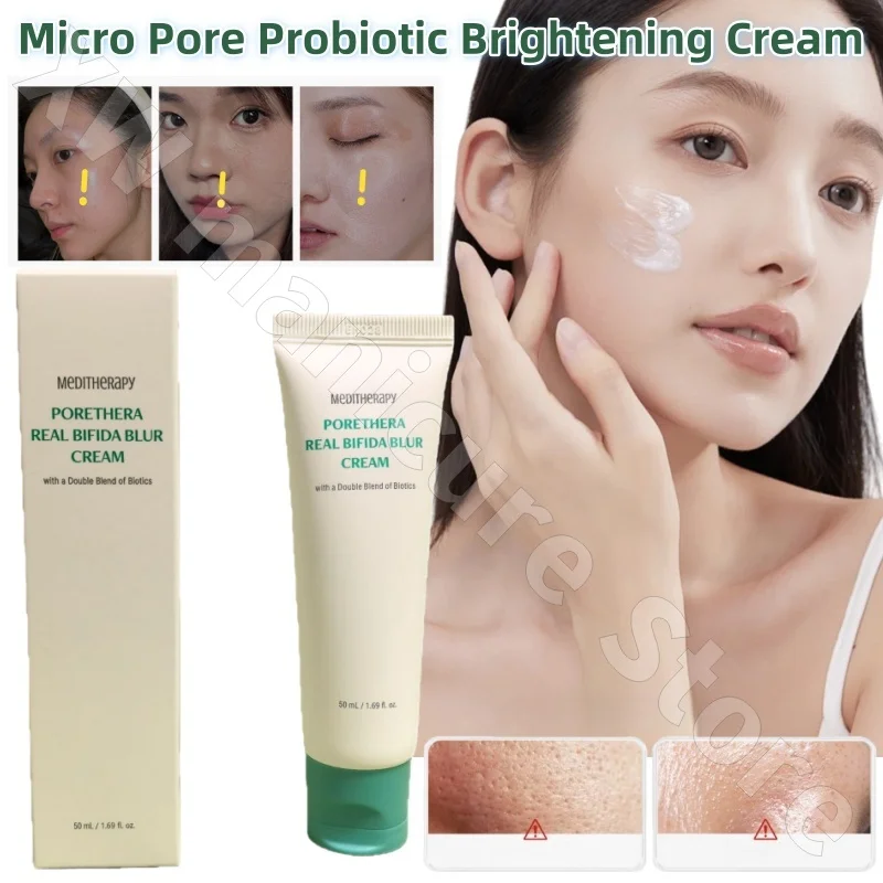 

Korean Meditherapy Micro-pore Probiotic Brightening Cream Moisturizes and Evens Skin Tone, Natural Without Whitening 50ml