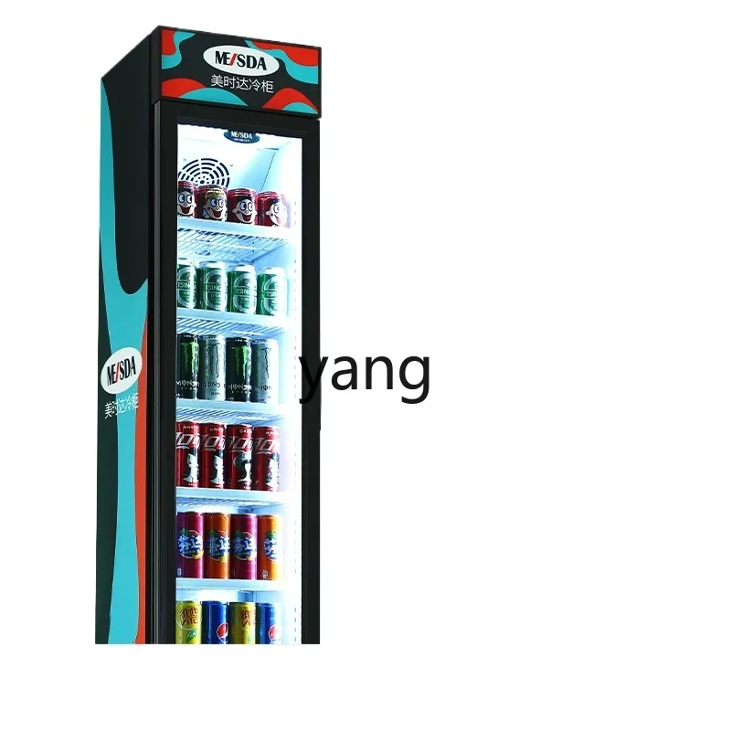 

CX Refrigerated Beverage Display Fresh-keeping Cabinet Small Commercial Household Ultra-thin Ultra-narrow Vertical Freezer