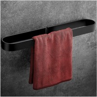 Punch - Free Space Aluminum Towel and Slipper Drainer Rack, Wall - Mounted Bathroom Towel Hanging Rod, Ideal for Bathroom Use