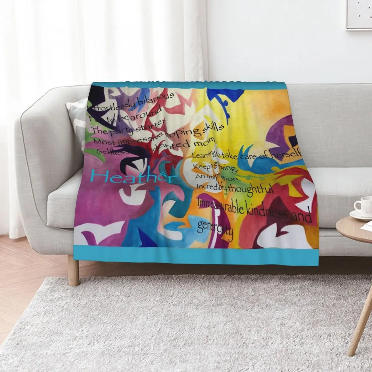 

Heather/ Tropical Transformations Throw Blanket Summer Beddings sofa bed Sleeping Bag Bed linens Blankets