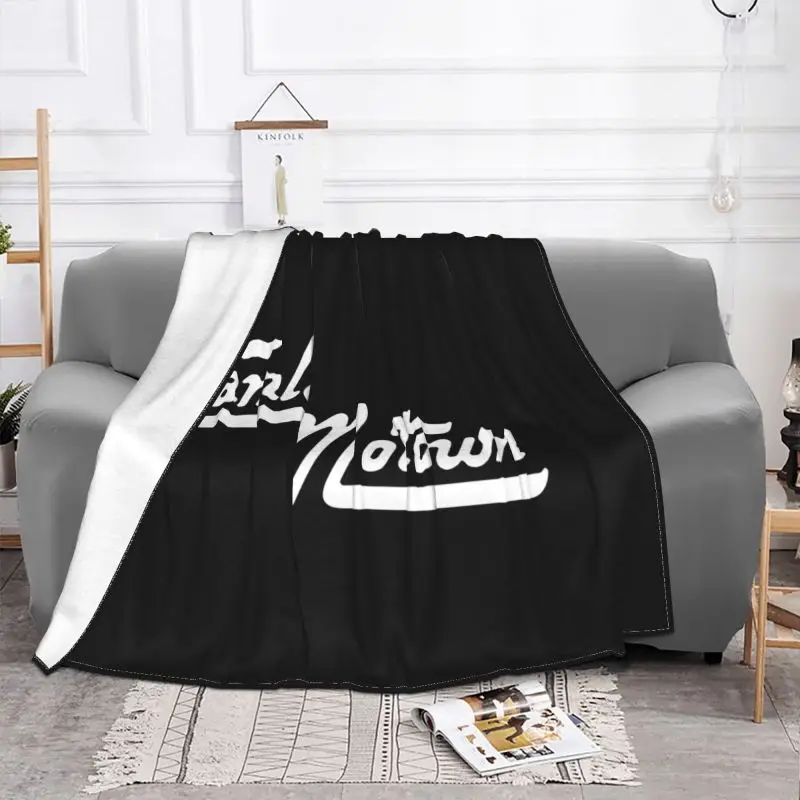 Tamla Motown Northern Soul Movement Dance Music Song Records Blanket Luxury Bedroom Breathable Bedding Travel Decorative Sofa