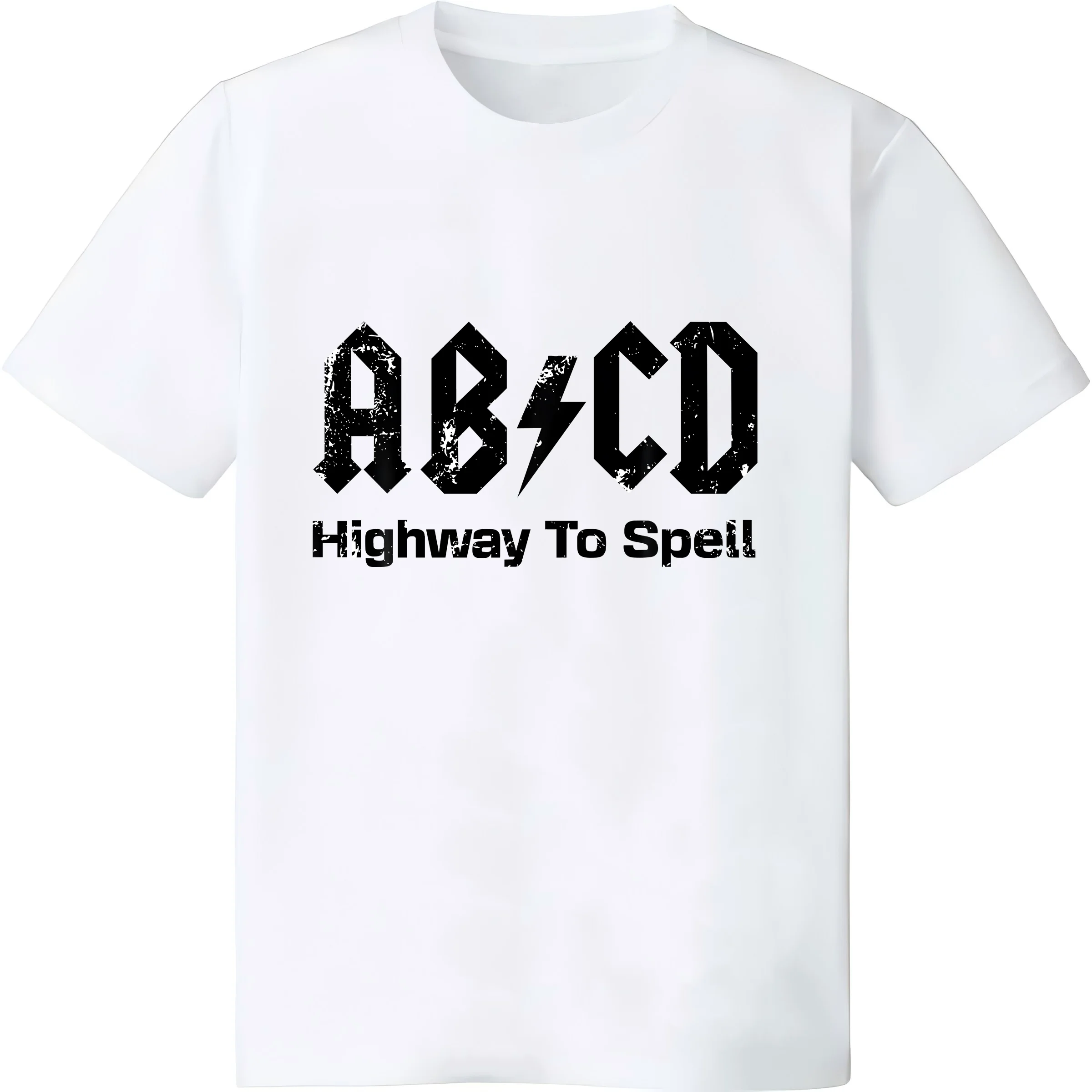 Boys Girls Teachers - Funny ABCD Highway To Spell Vintage T-Shirt