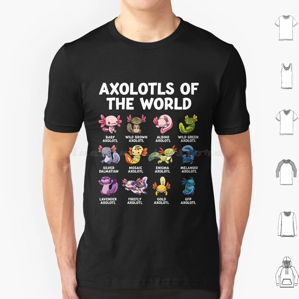 Aquarium Fish World - World Axolotls T Shirt 6xl Cotton