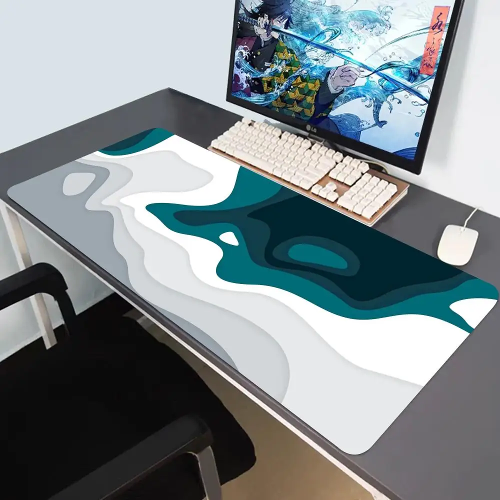 Abstract Colorwave Art Mouse Pad Gaming Accessories Office Gamer Keyboard Desk Mat Non-Slip Laptop Large Rubber Custom Mousepad