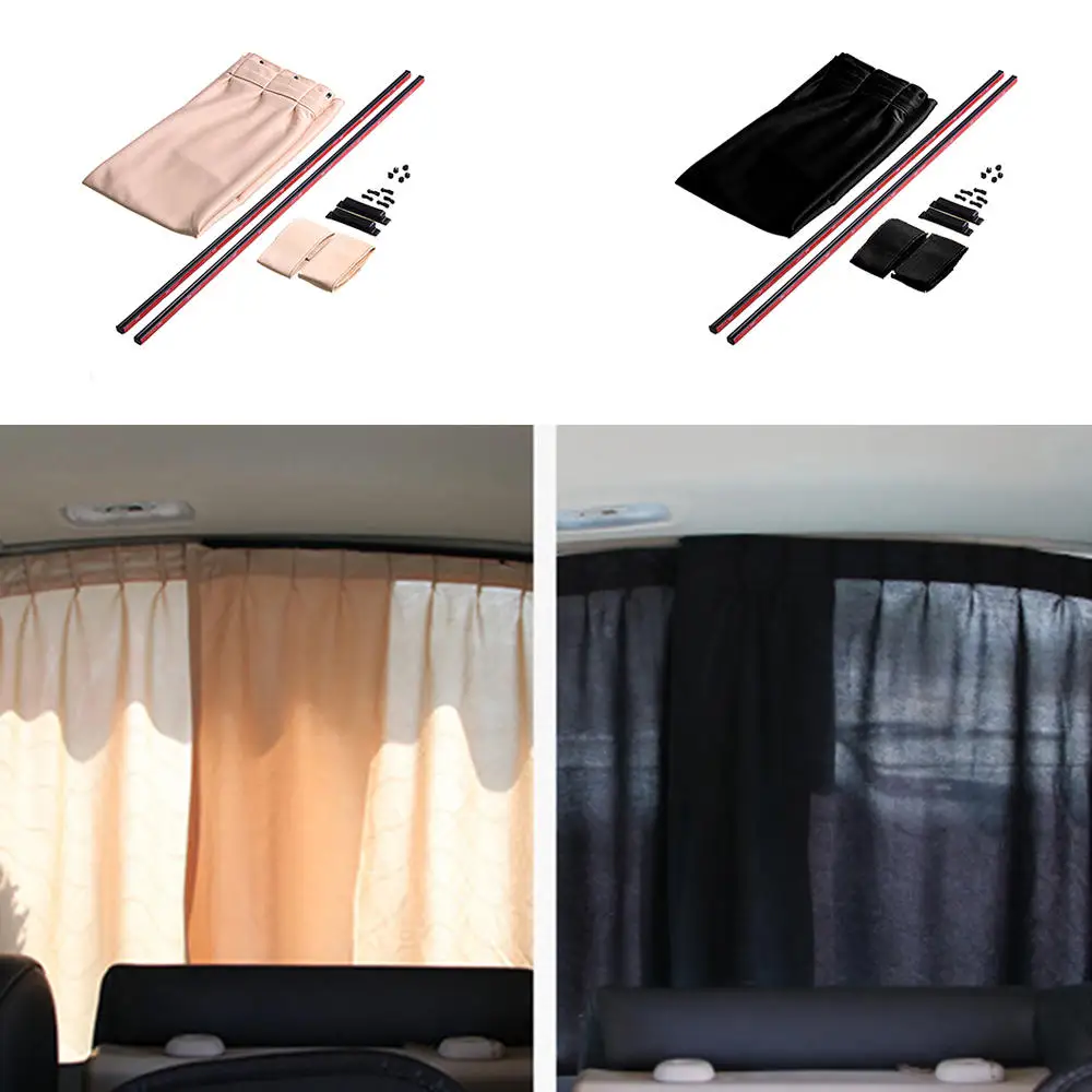 

2Pcs Universal Luxury VIP Car Van SUV Window Curtain UV Sunshade Visor Kit Rear Window Sunshade Car Accessories