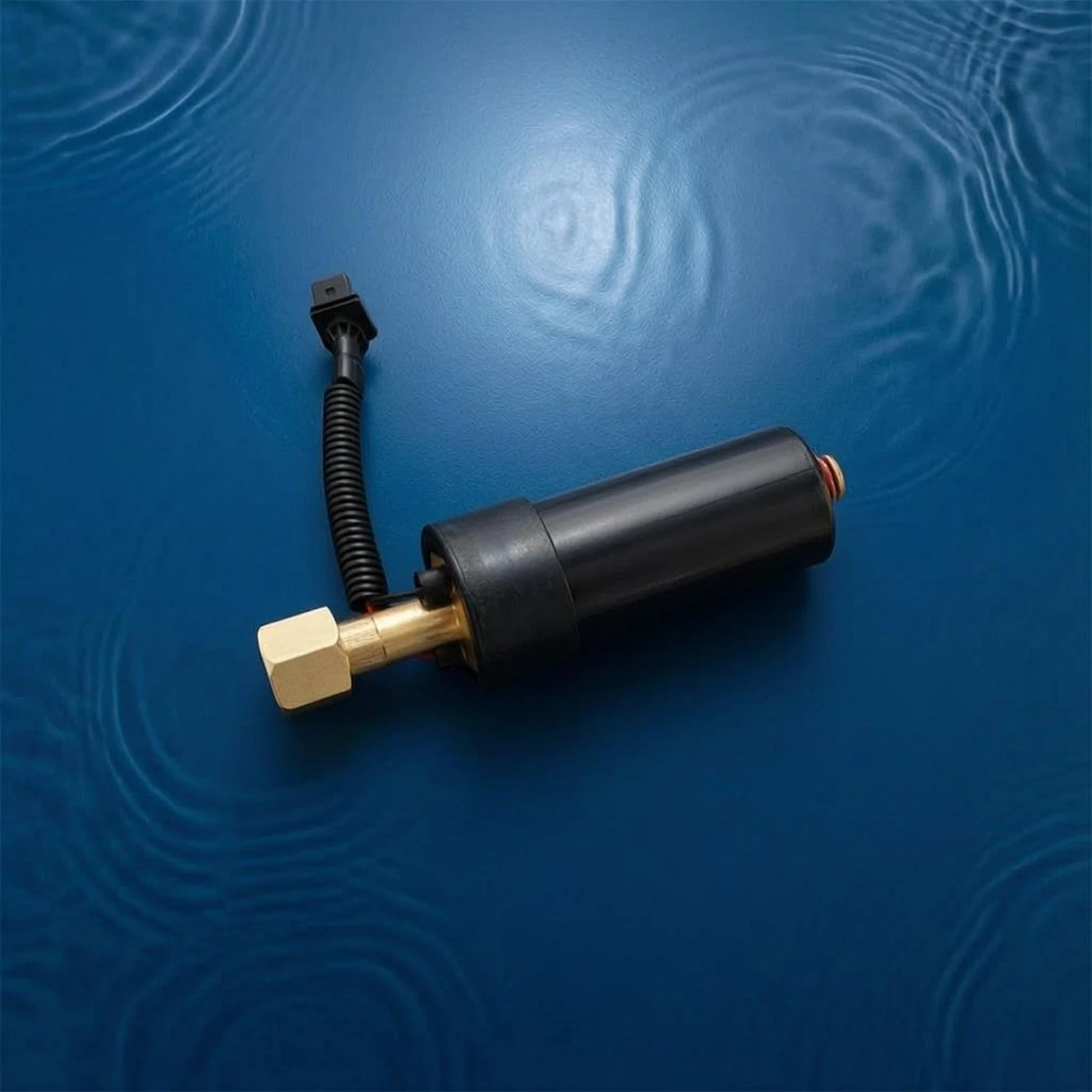 

Marine Fuel Pump Cylindrical Electric Fuel Pump Engine Part Wired Black