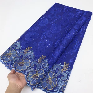 Bond Voile Thụy Sĩ ở Thụy Sĩ, vải ren châu Phi Nigeria, ren bông, chất lượng cao, 5y, 2023 12 Tiểu vải Tulle Tulle Tulle chính - №7