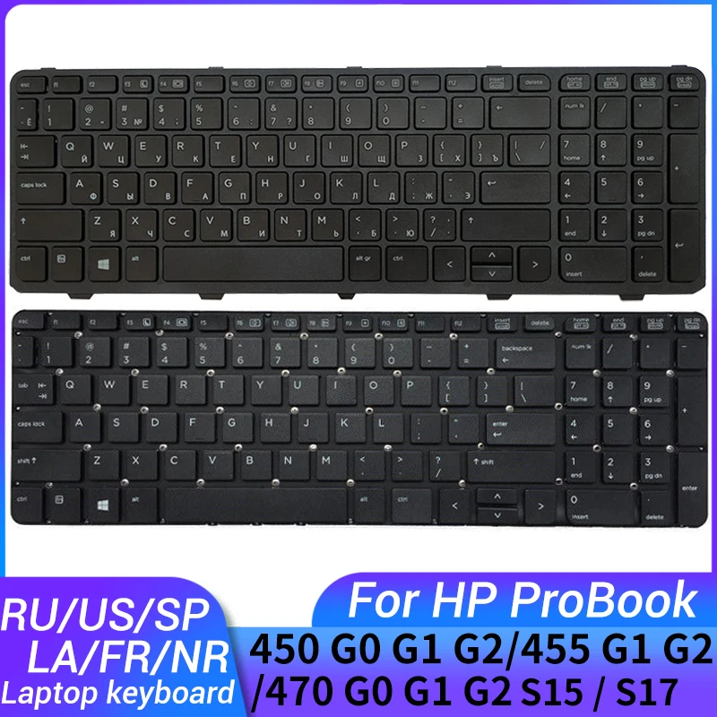 

NEW For HP PROBOOK 450 G1 455 G1 450 G2 455 G2 470 G0 G1 G2 S15 / S17 Russian/US/Spanish/Latin/Norway laptop keyboard