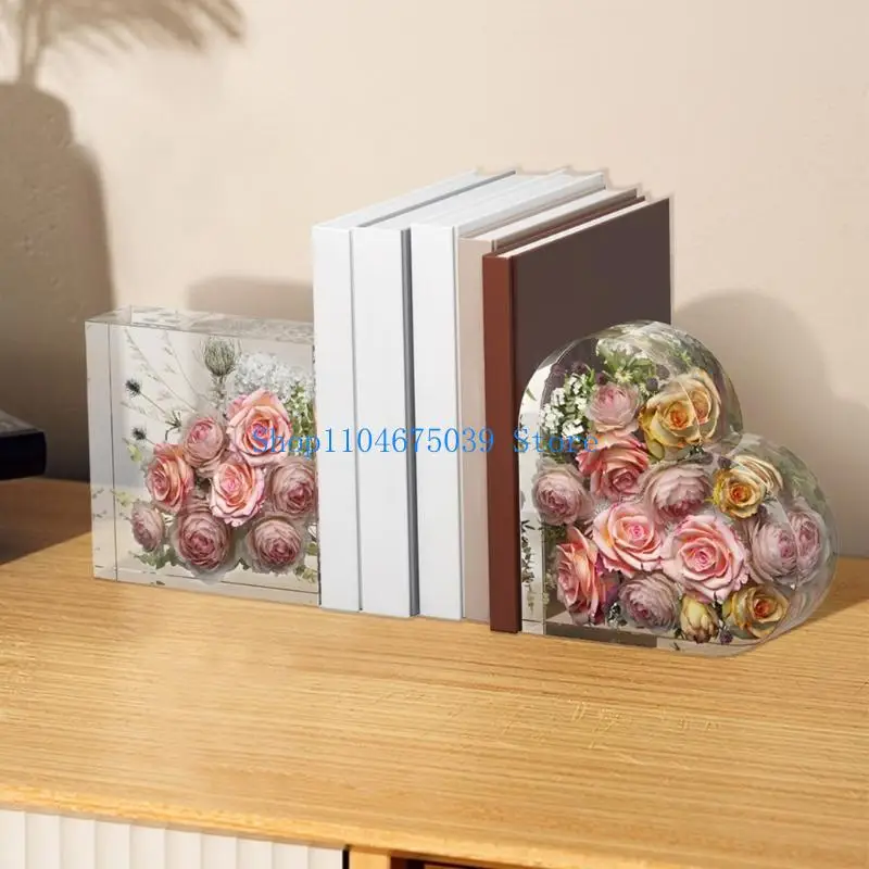 5asd Elegant Resin Molds Silicone Desktop Organizers Molds Hand-Making Desk Accessories Present for Crafting Enthusiasts