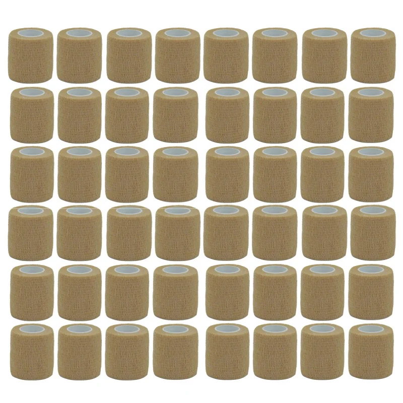 

12/48pcs Athletic Wrap Tape Self Adhesive Elastic Bandage Elastoplast Sports Protector Knee Finger Shoulder Tattoo Accessories