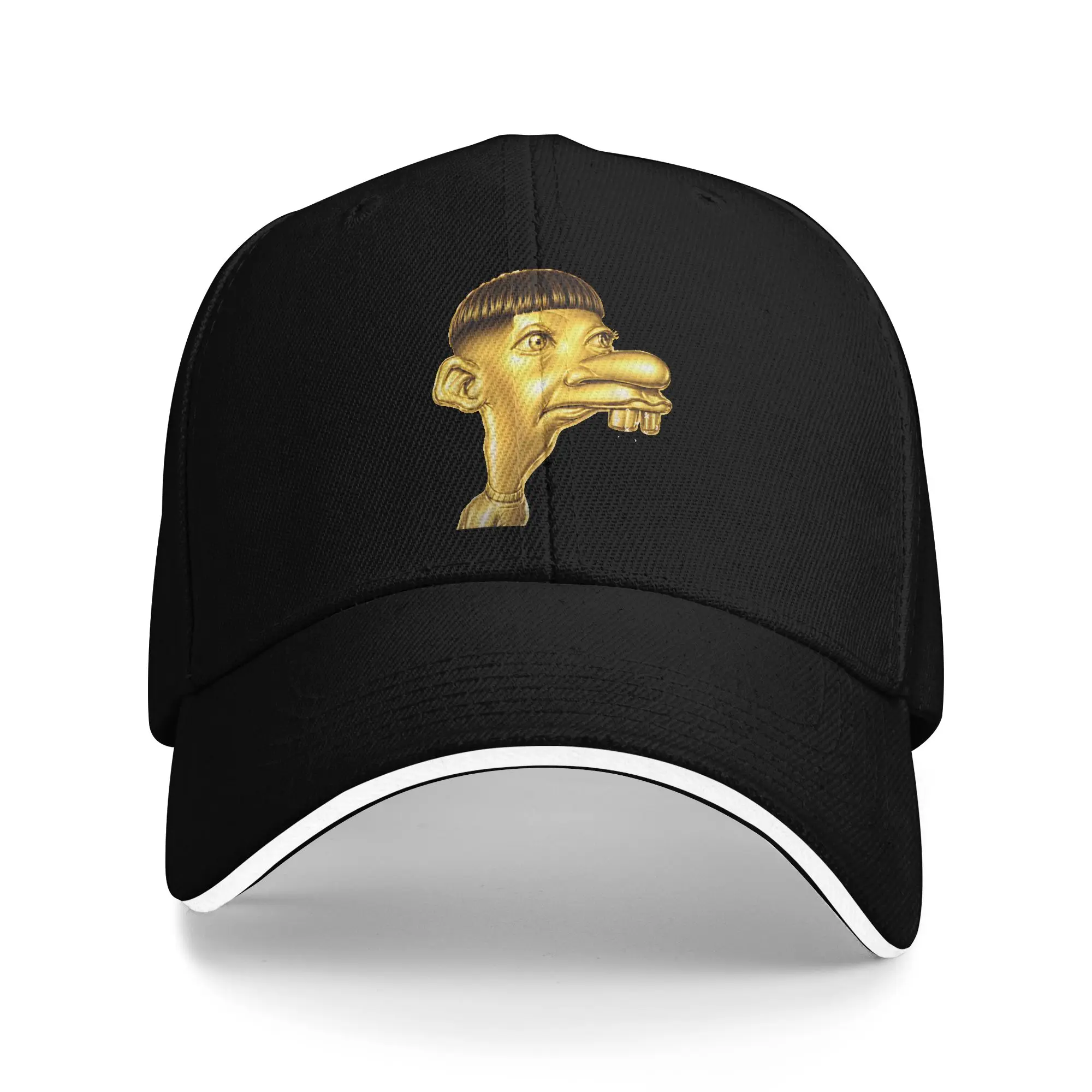 Golden Neegy Meme Funny Internet Brainrot Gen Z Humor Baseball Cap Merch for Men Women  Adjustable Trucker Hat