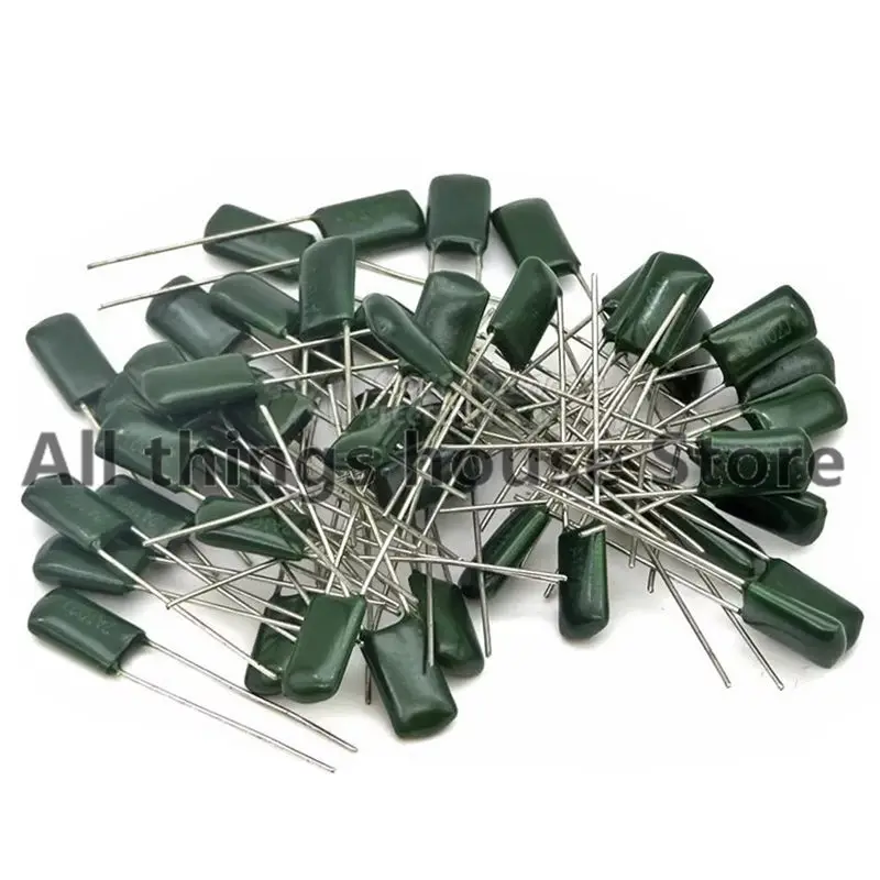 50pcs 100V Polyester Film Capacitor 220PF 470PF 1nF 2.2nF 10nF 100nF 2A471 2A102 2A152 2A222 2A392 2A332 2A472 2A103 2A473 2A104