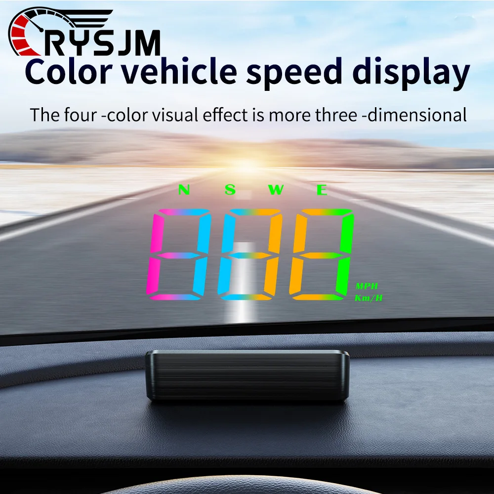 Colorful Head-Up Display GPS + Beidou Dual Data HUD Auto Car Electronics Projector Display Car Accessories For All Gasoline Cars