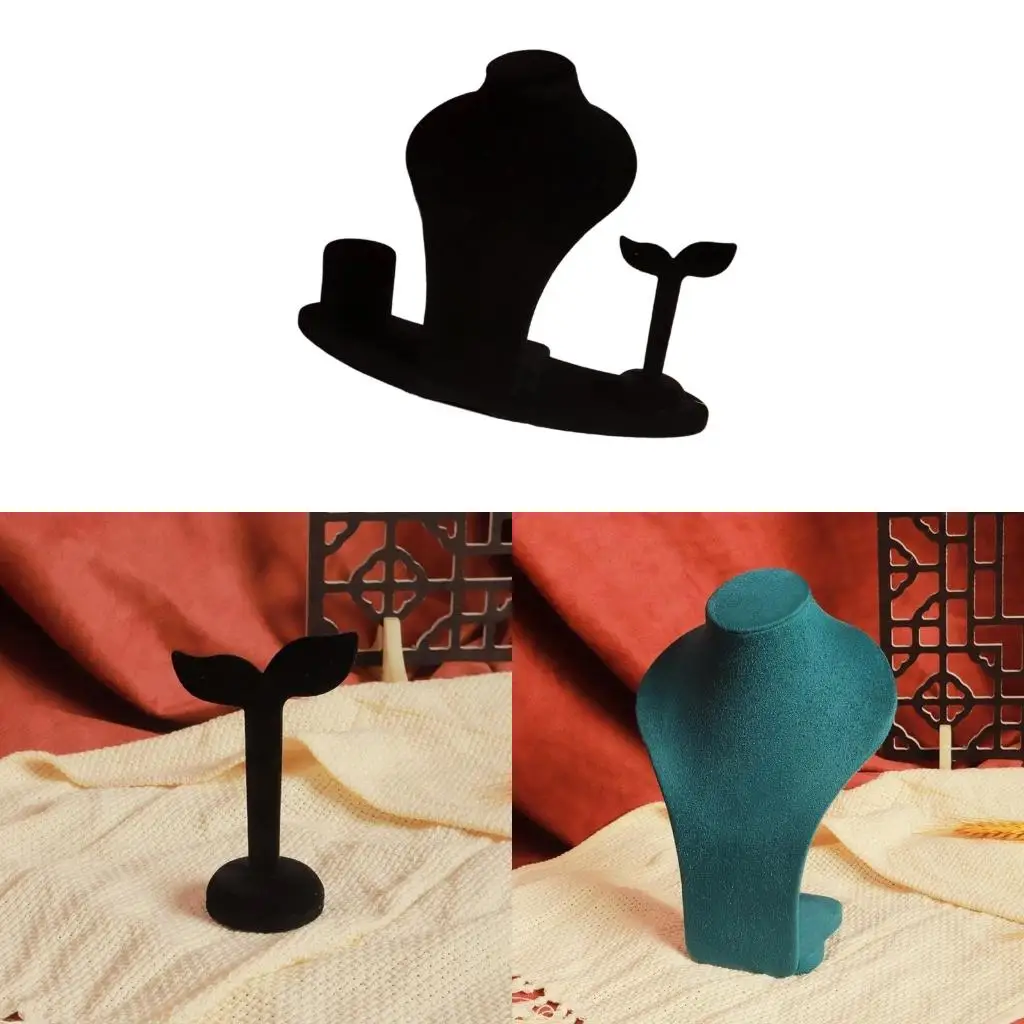 Soft Touch Fabric Jewelry Presentation Rack Enhances Visual Appeal Suitable for Various Jewelry Earring Rings Showcasing