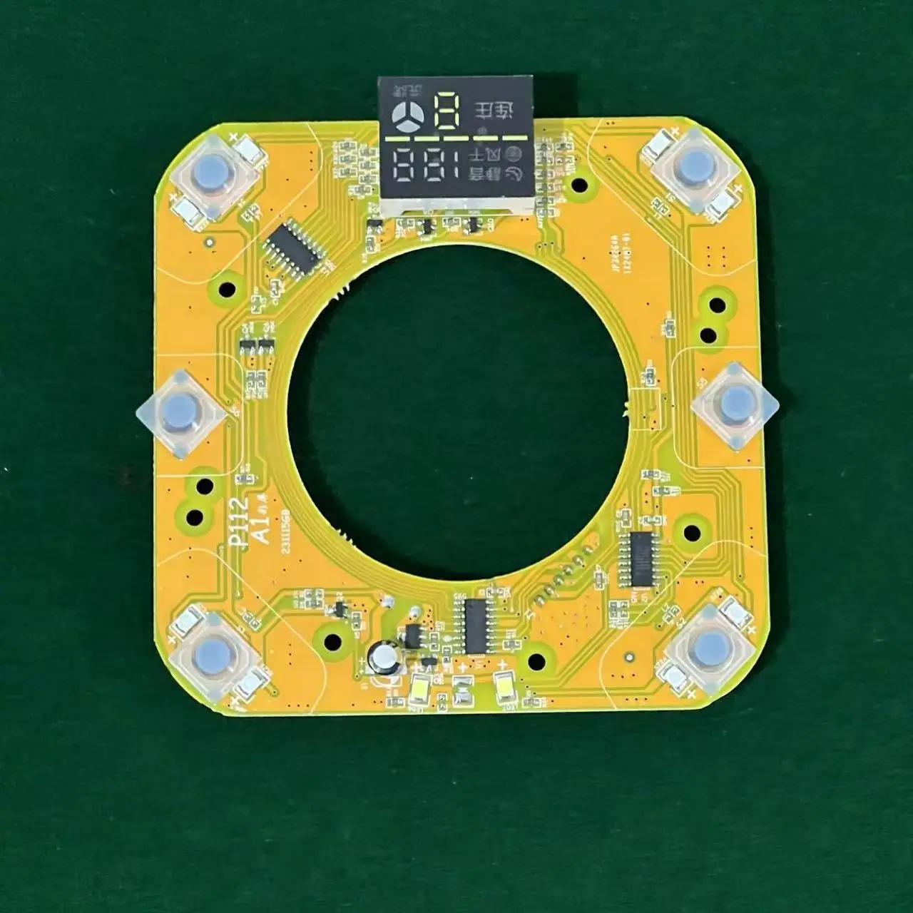 Automatic mahjong machine operation panel control board light transmission button circuit board P112