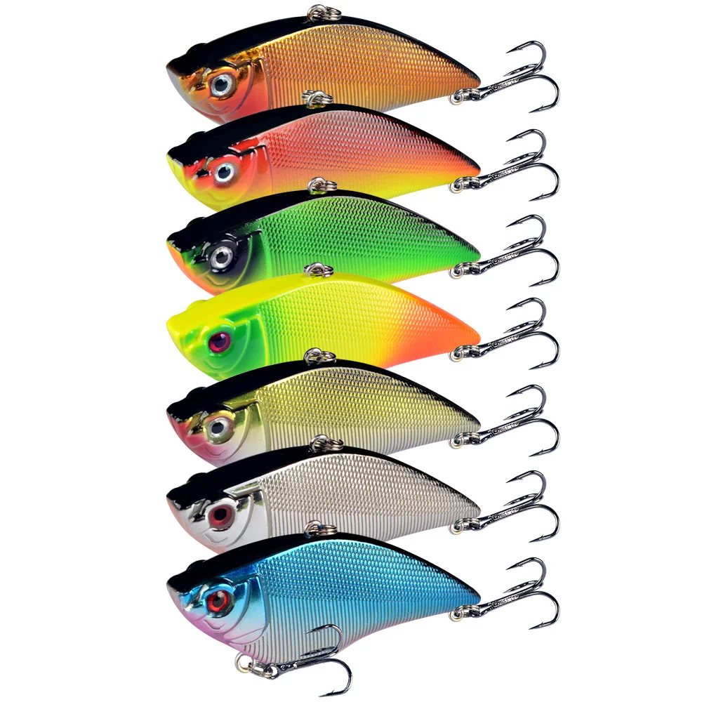 1Pc Sinking VIB Angeln Lockt Vibration Künstliche Crankbait Winter Meer Angeln Bass Tauchen Swivel Harten Köder