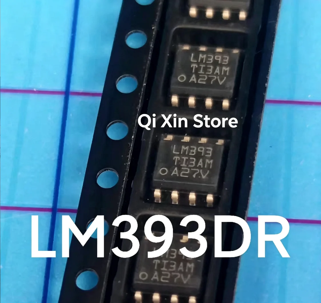 LM393, LM393D, LM393DR – Brand-new, factory-sealed dual-channel differential comparators in SOIC-8 packages