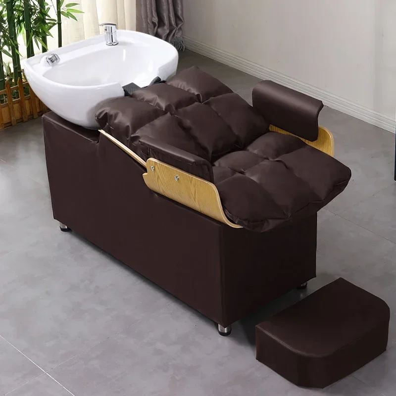 Commercial Headspa Bed Single Sleeping Water Shaving Chair Japanese Hair Spa Chairs for Living Room Salon Equipment Furniture