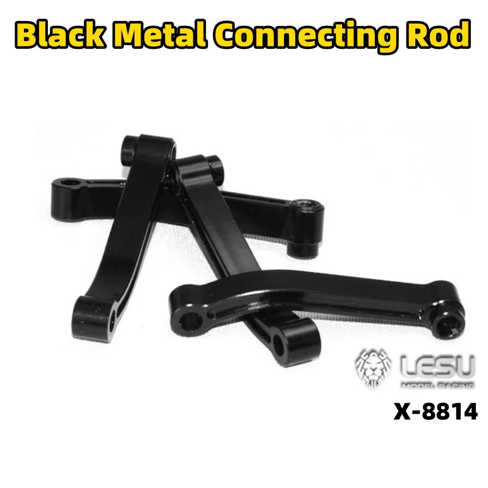 

Metal Connecting Rod Black Suspension X-8814 For 1/14 Tamiya RC Scania 770S MAN Benz Volvo SCANIA Man Lesu Actros Parts