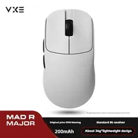 VGN VXE MAD R MAJOR Gaming Mouse Dual Mode Wireless Paw3395/3950 8K Low Latency Lightweight Game Mice PC Accessories E-Sports