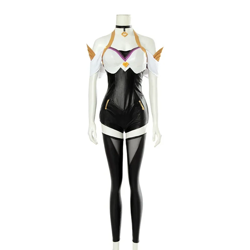 Game LOL K / DA Akali Cosplay Costume LOL KDA Akali Cosplay Costume Winter Uniform Women's Full Set Akali Kda Halloween Cosplay