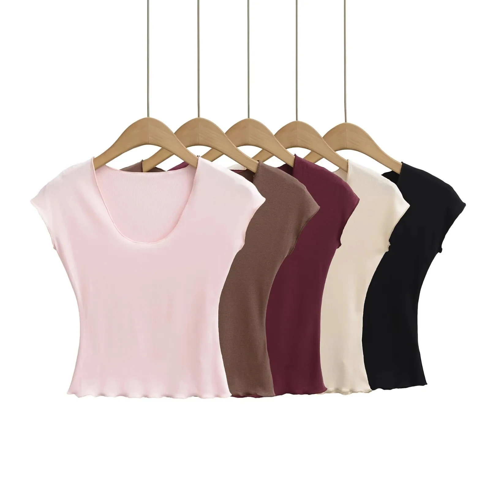 

Футболка Slim Fit ort Sve U-Ne, женская летняя футболка с эластичной резинкой на талии, подчеркивающее тело, однотонный универсальный ор-топ