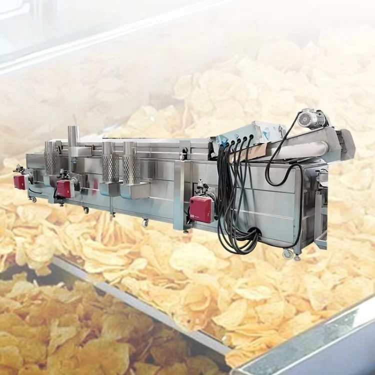 Shepody Industrial Continuous Frying Machine Plantain Chips Groundnut Continuous Fryer Machine Chicken Frying Machine