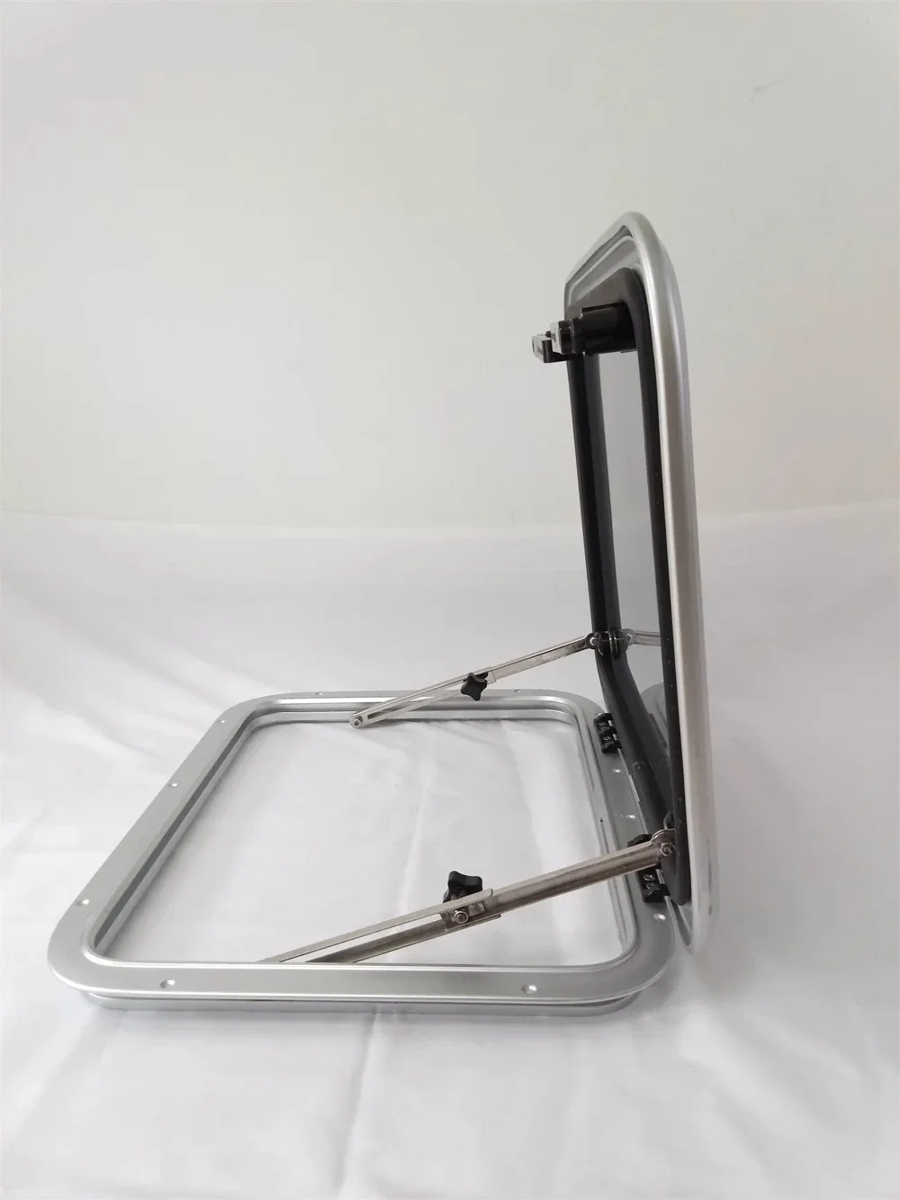 Customized New Condition Rectangular Escape Hatch Porthole Window Tempered Glass Aluminum Trim for Marine Boat RV Yacht Deck