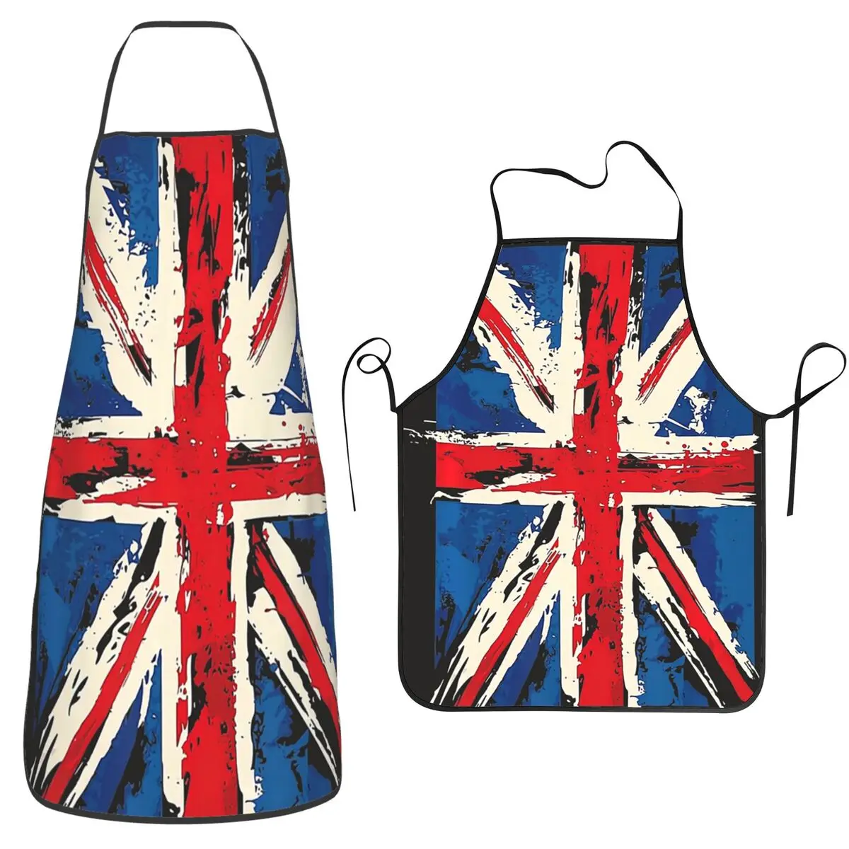 Union Jack UK British England United Kingdom Flag Aprons Chef Baking Tablier Bib Kitchen Cleaning Pinafore For Unisex Painting