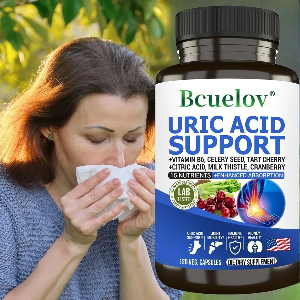 Uric Acid Support Capsules - Uric Acid Cleanse & Kidney Support, Joint Support Supplement & Detox Cleanse