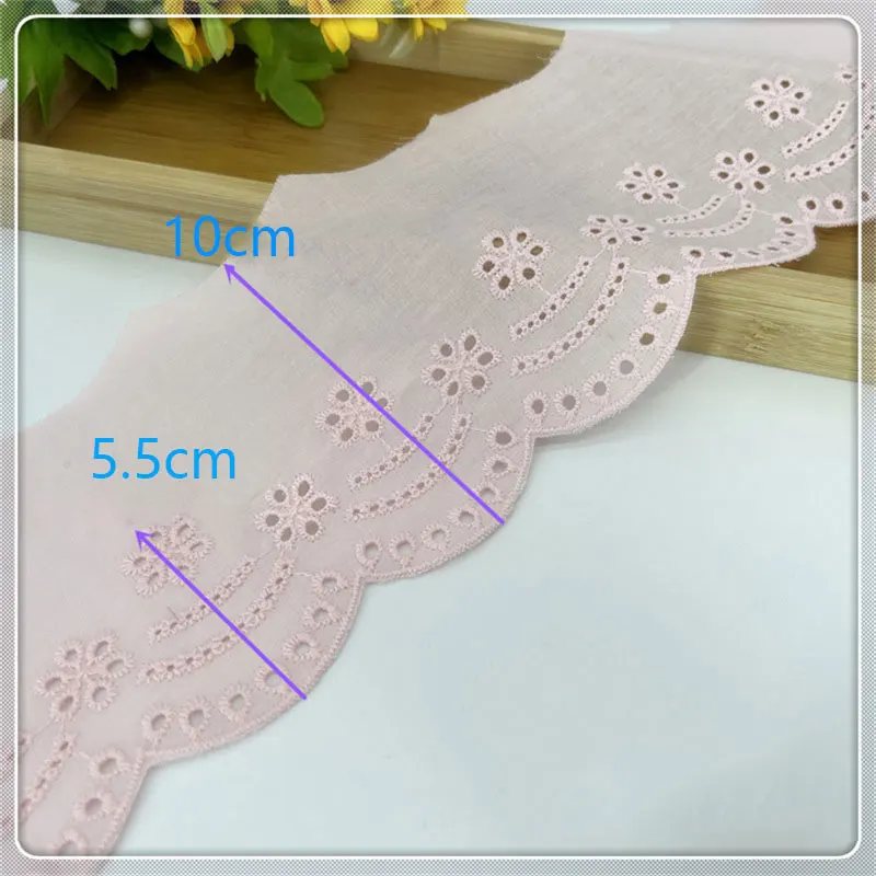 1 meter Cotton Lace Clothing Accessories 10CM Home Doll Skirt With DIY Decorative Embroidery Lace Fabric lace for needlework