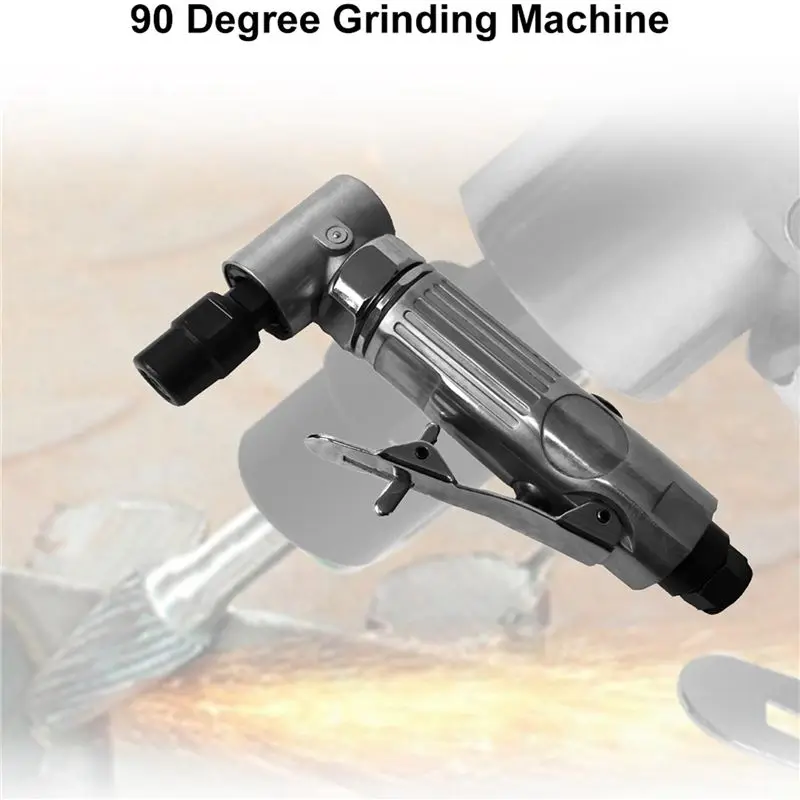 AC88-2X 1/4 Inch Air Angle Die Grinder 90 Degree Pneumatic Grinding Machine Cut Off Polisher Mill Engraving Tools Set