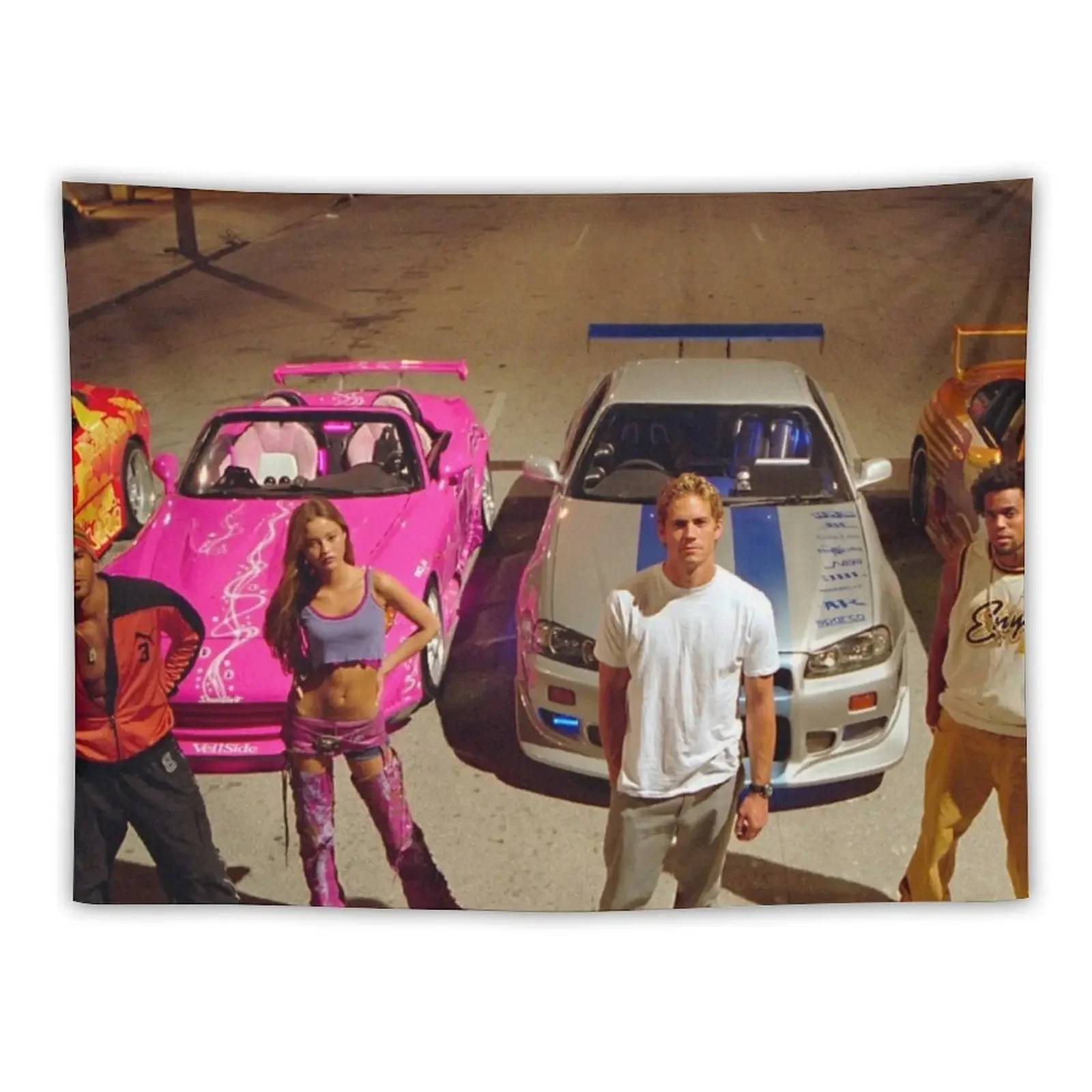 FAST AND FURIOUS RACE CAR SCENE Tapestry Christmas Decoration Nordic Home Decor Tapestry