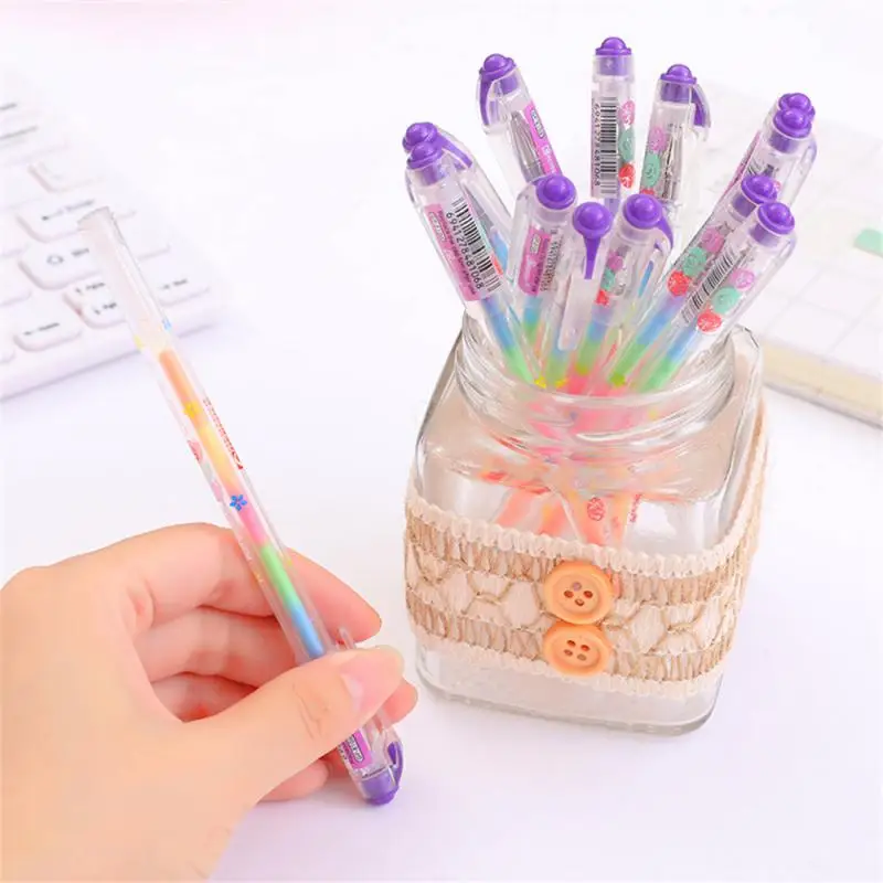 Graffiti Pen Bright Colors Quick Drying Ink Solid User Friendly Art Supplies Gel Pen Cute Design Not Easily Deformed Durable