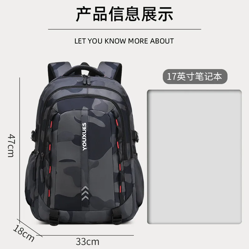 Teenage Boys School Bags High Middle School Students Backpack Back To School Laptop Backpack Travel backpack Schoolbag Book bag