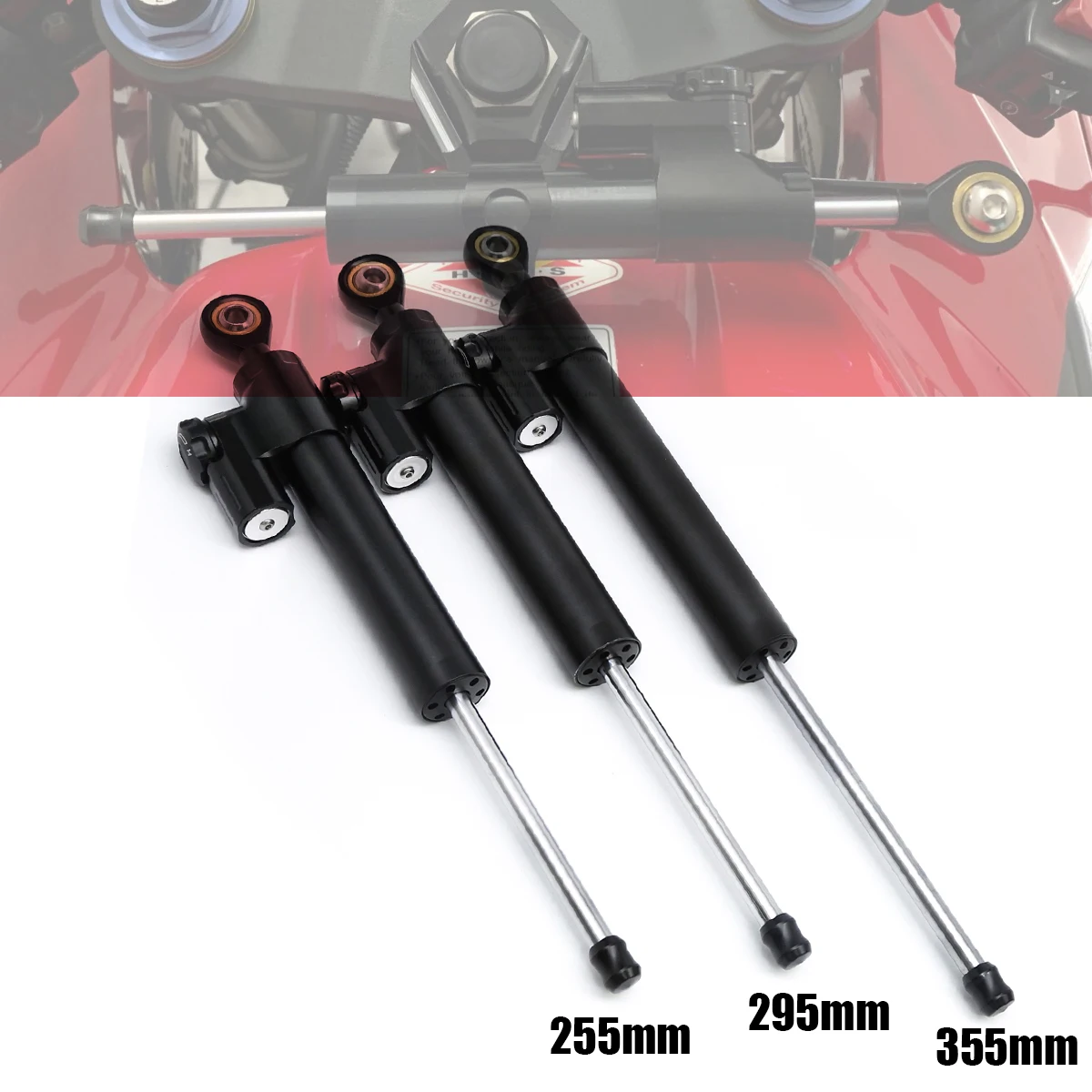 255mm 295mm 355mm CNC 2025 Aluminum Universal Steering Damper For Yamaha YZF R1 R3 R6 R7 R9 R125 R25 MT-07 MT09 FZ1 FZ6 XJR1300