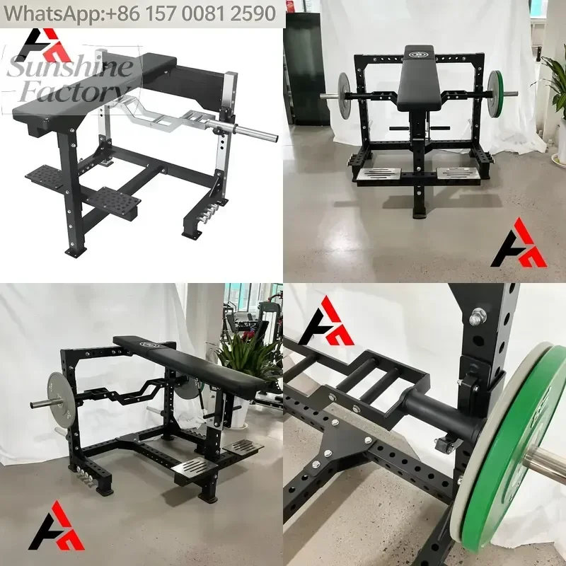 Heavy Gym Equipment Steel Construction Safety for Isolated Back Workouts Adjustable Padding Weight Plate Loading System